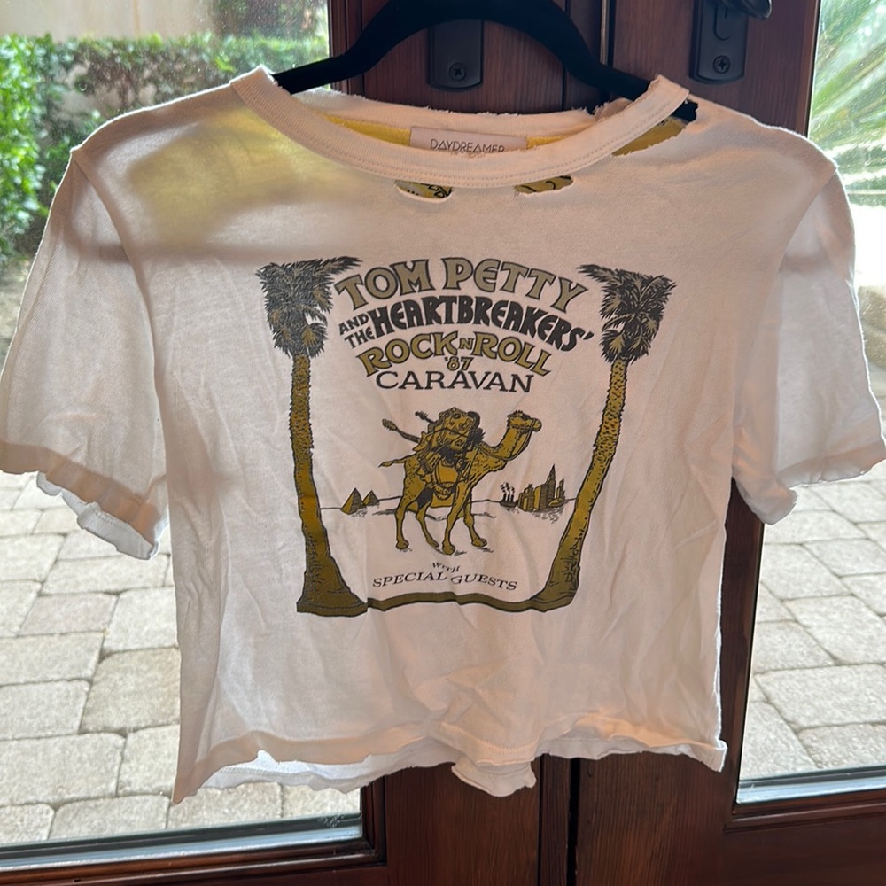 DAYDREAMER Tom Petty crop top size Small